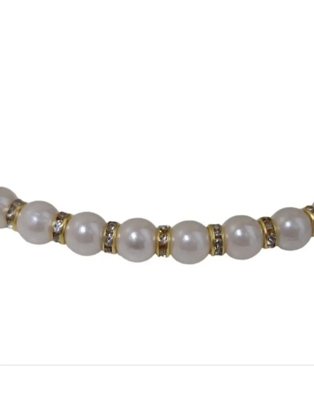 NWT Faux Pearl Gold Decor Headband